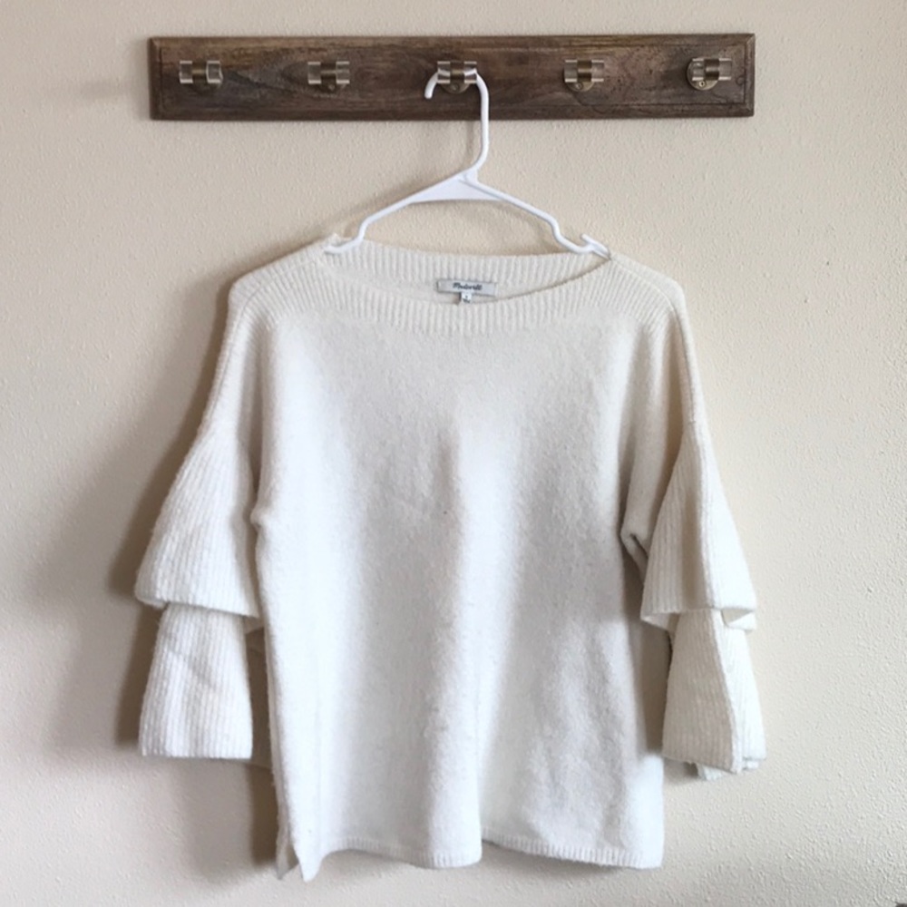 Madewell Tier Sleeve Pullover Sweater